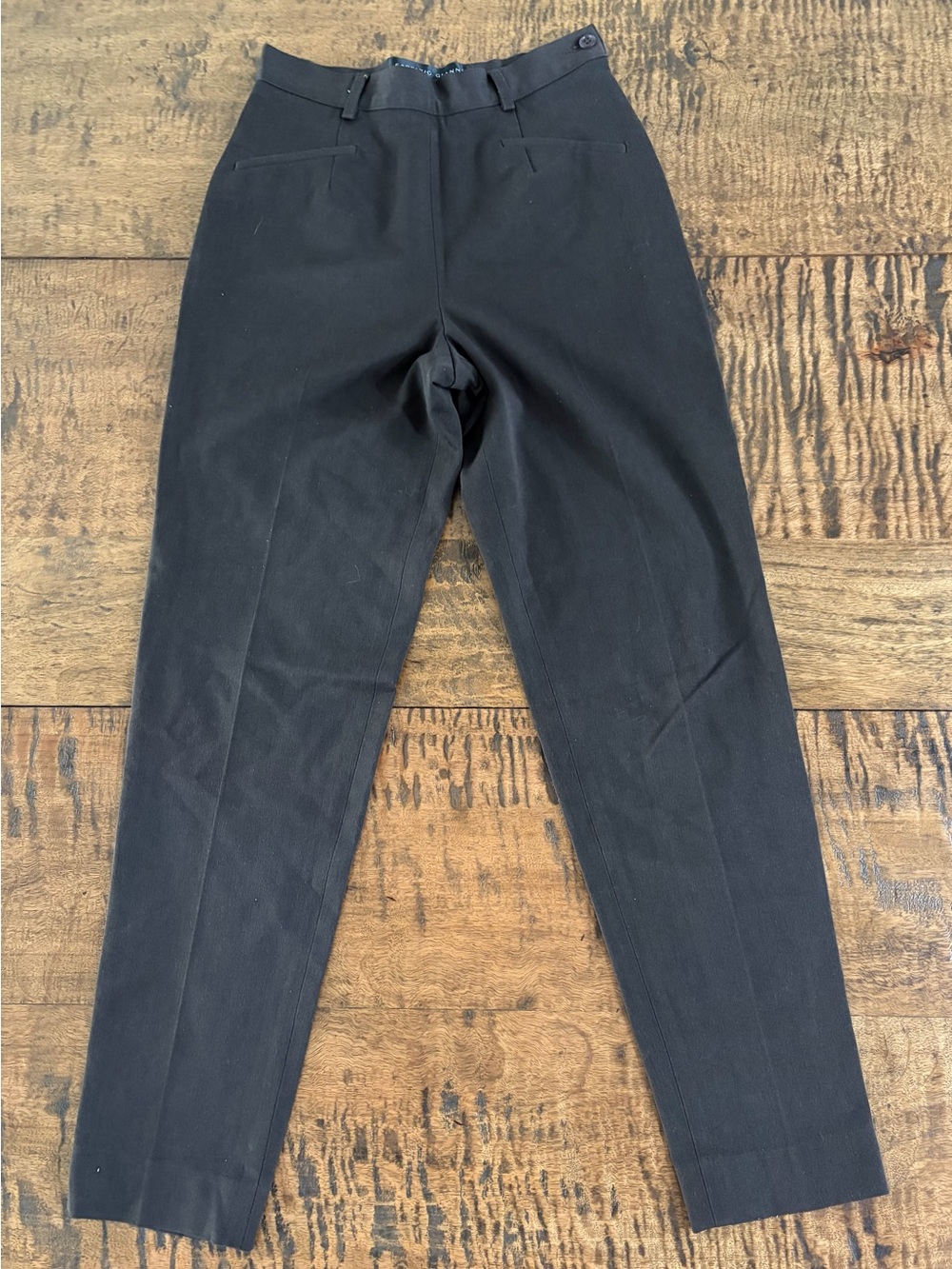 Fabrizio Gianni Dress Trousers Brown Tailored Slim Leg Pants Sz 4 Vintage Style